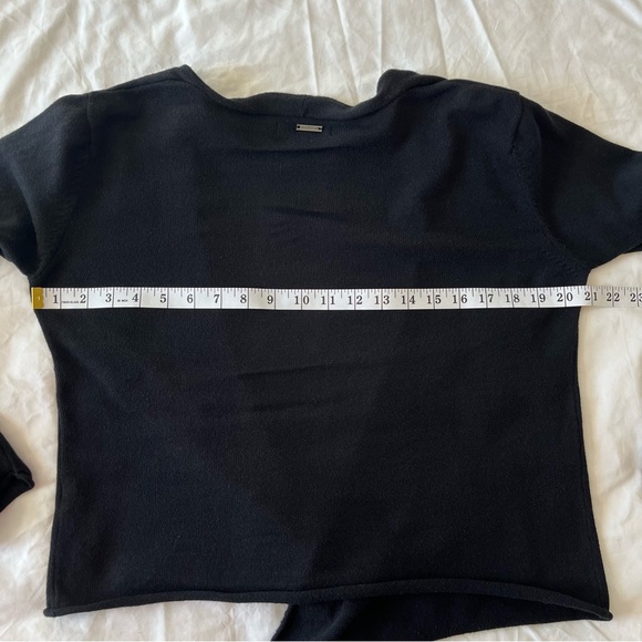 Prana Breathe Georgia Organic Cotton Black Wrap Cardigan Top Women’s - Medium - Picture 6 of 8